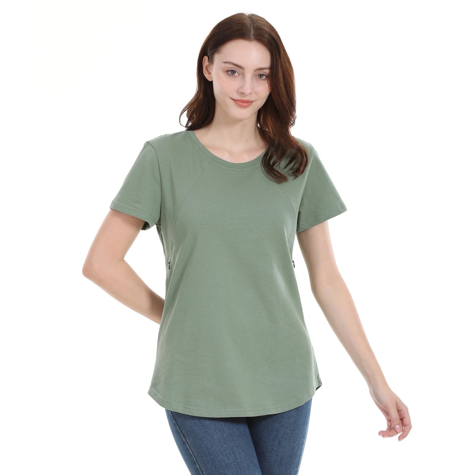 Short Sleeve Maternity Nursing T Shirt