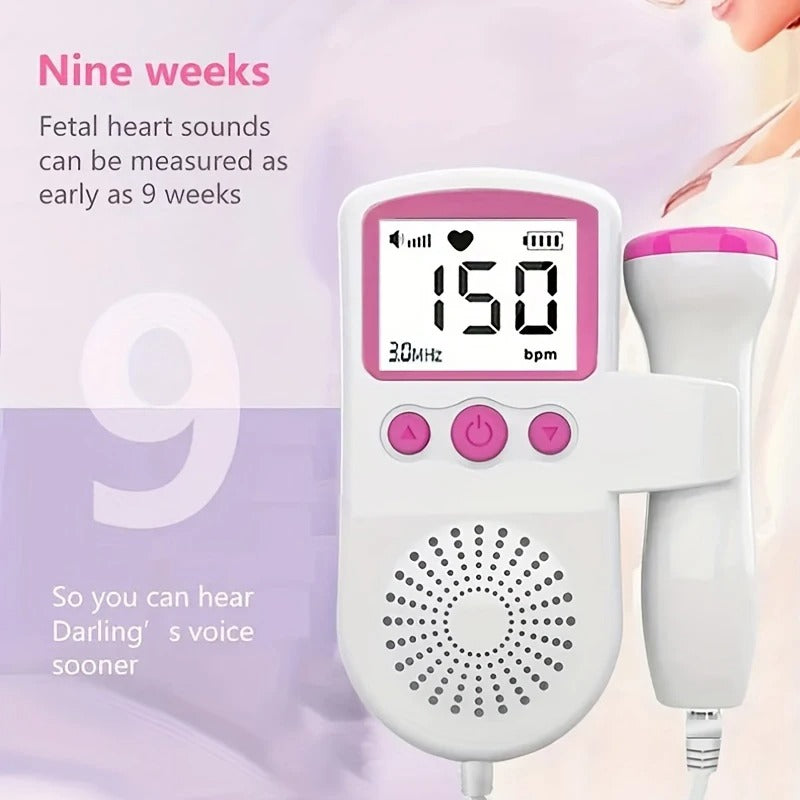 3.0MHz Fetal Doppler Infant Antenatal Heart Rate Monitor