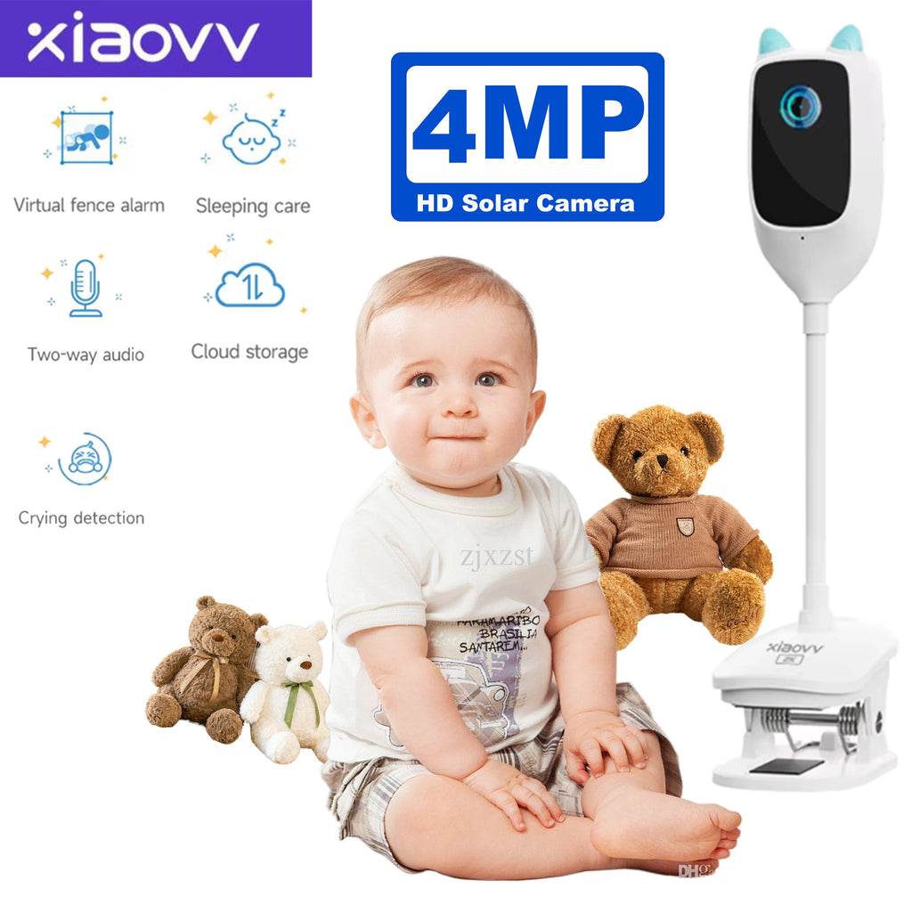 Baby Monitor with Crying Detection – 4MP 2K WiFi Camera with Night Vision