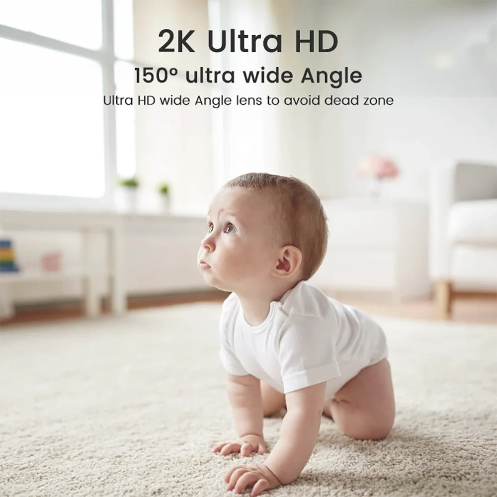 Baby Monitor with Crying Detection – 4MP 2K WiFi Camera with Night Vision