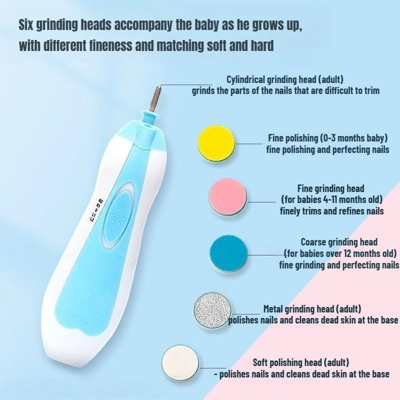Baby Nail Care Trimmer Electric Kids Nail Pedicure Clippers