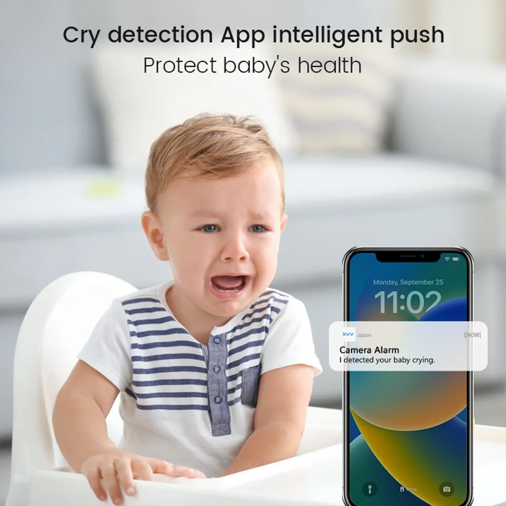 Baby Monitor with Crying Detection – 4MP 2K WiFi Camera with Night Vision