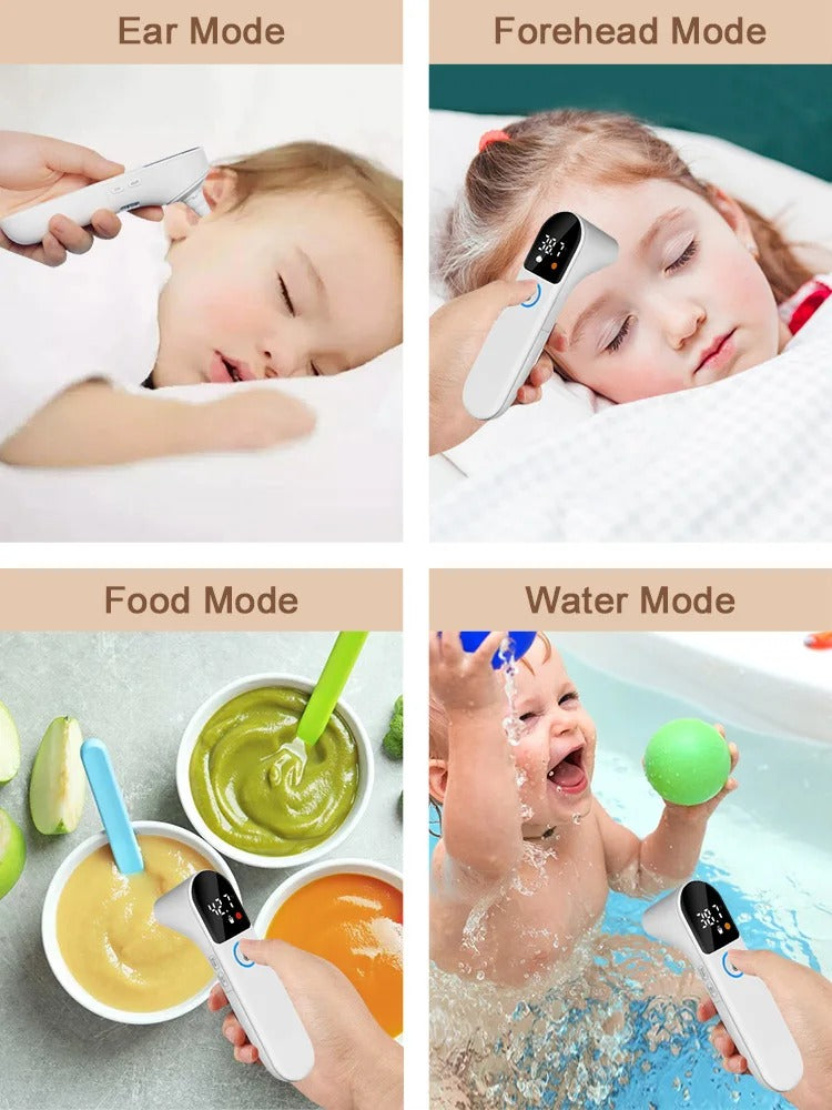 Non-Contact Infrared Forehead Thermometer – Digital Baby & Adult Fever Temperature Monitor