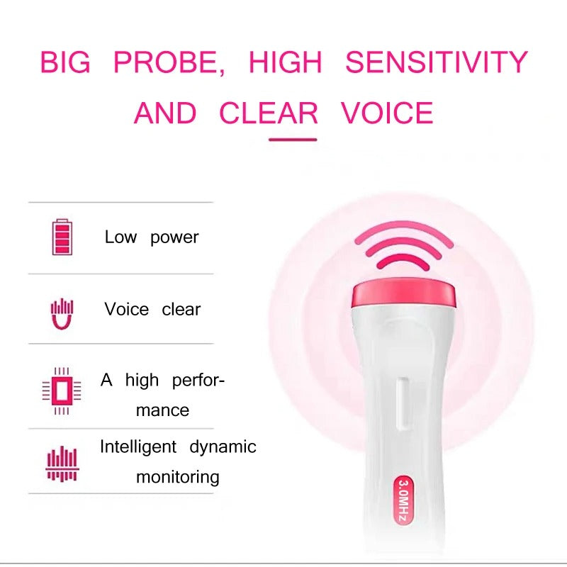 3.0MHz Fetal Doppler Infant Antenatal Heart Rate Monitor