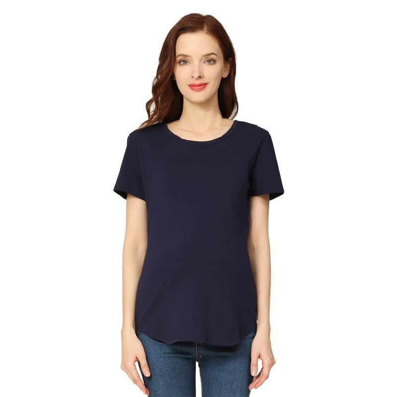Short Sleeve Maternity Nursing T Shirt