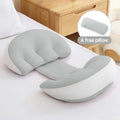 Pregnancy Pillow with Free Auxiliary Pillow – Cotton Maternity Body Pillow for Side Sleeping & Waist Support