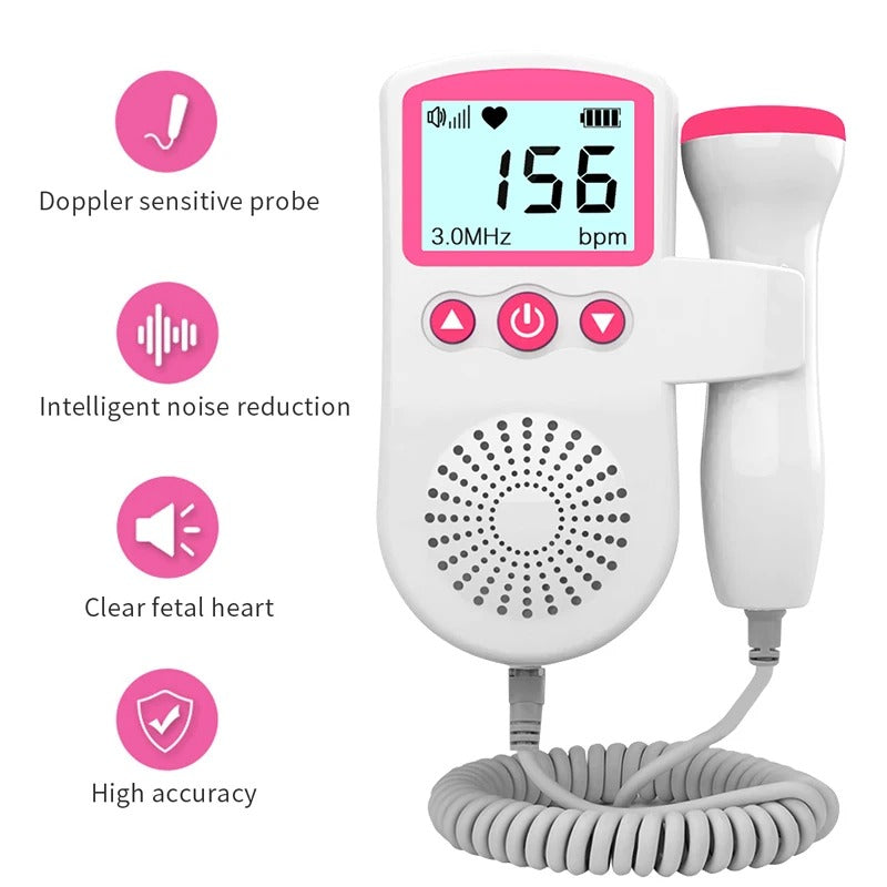 3.0MHz Fetal Doppler Infant Antenatal Heart Rate Monitor