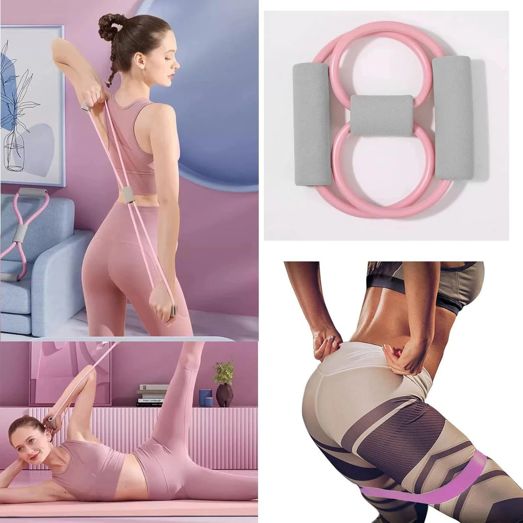 Pilates Ball and Ring Set – Resistance Band & Fitness Ring for Pregnancy & Postpartum Recovery